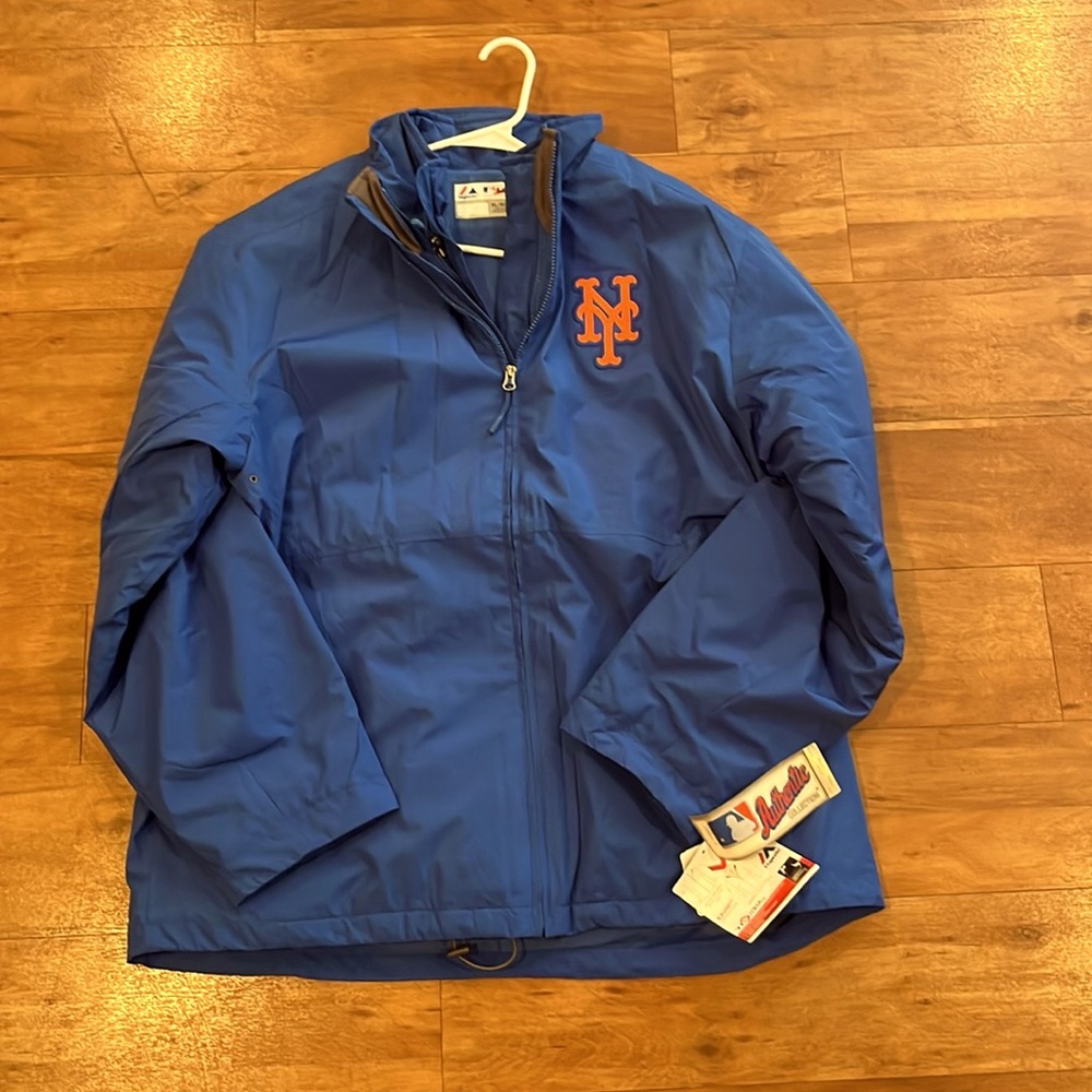 XL Mets Authentic Majestic Jacket New